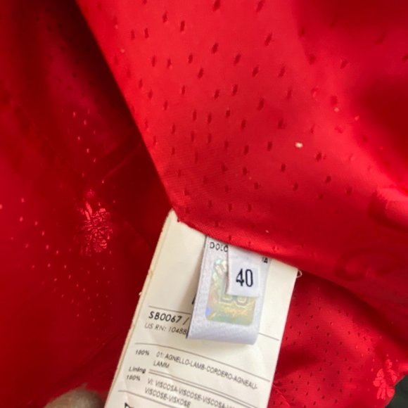 Dolce & Gabbana quilted black leather motorcycle bomber jacket sz IT 40 US 4 - Picture 11 of 11